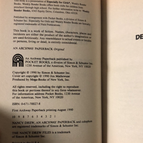 The Nancy Drew Files - Deep Secrets by Carolyn Keene Hardcover - Picture 6 of 6